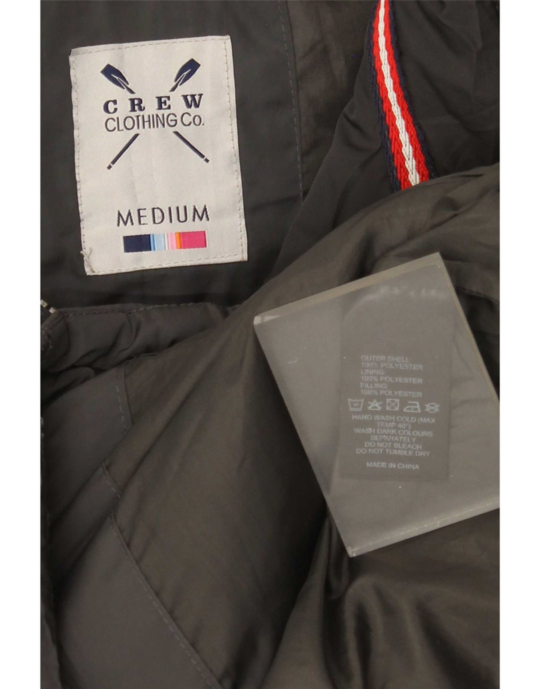 Crew Clothing Gilet rembourré pour homme UK 38 Gris moyen Polyester