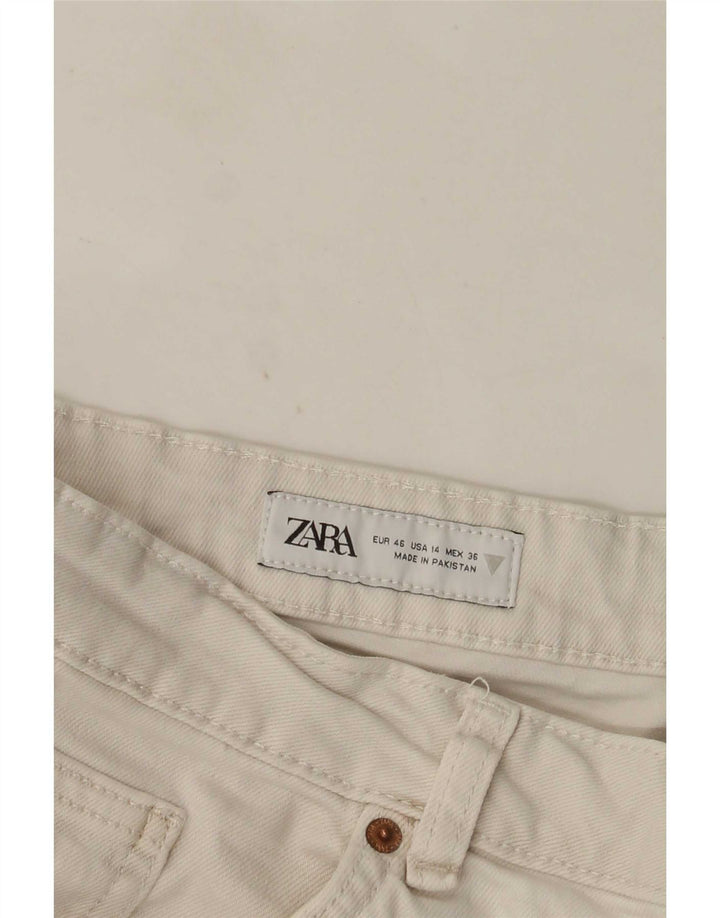 Zara Jean droit pour femme EU 46 2XL W36 L26 Blanc