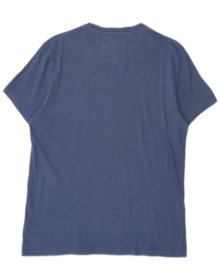 Jack Wills T-Shirt Graphique Homme Bleu Moyen Coton