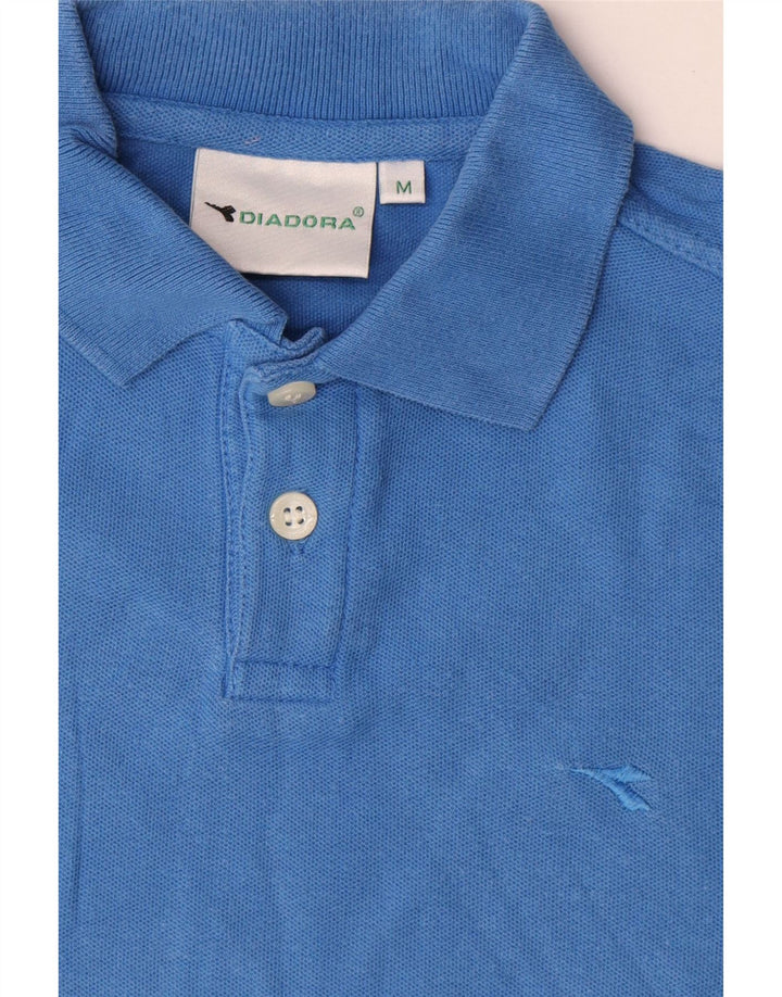 DIADORA Polo Garçon 7-8 ans Bleu Moyen Coton