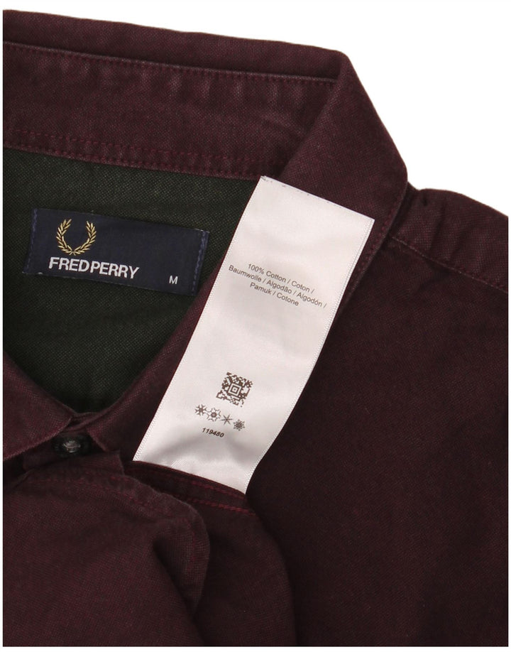 FRED PERRY Chemise Homme Coton Bordeaux Moyen
