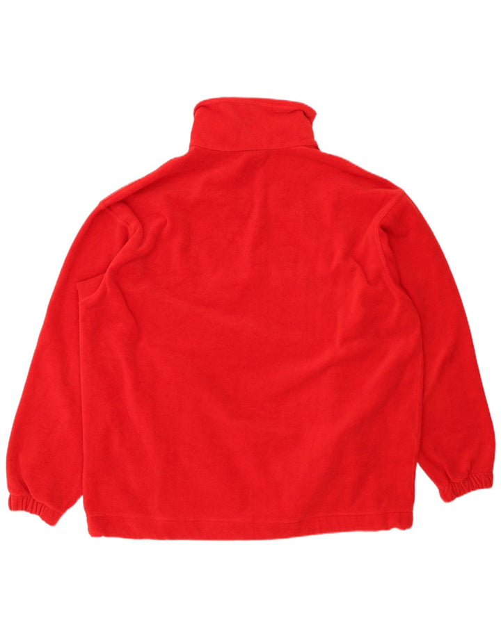 ELLESSE Pull Polaire Col Zippé Homme 2XL Rouge Polyester