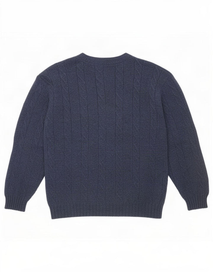 Burlington Pull Cardigan Homme IT 48 Laine Bleu Marine Moyen