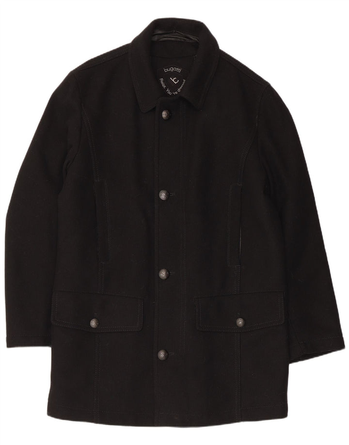 Bugatti Pardessus Homme IT 48 Laine Noir Moyen