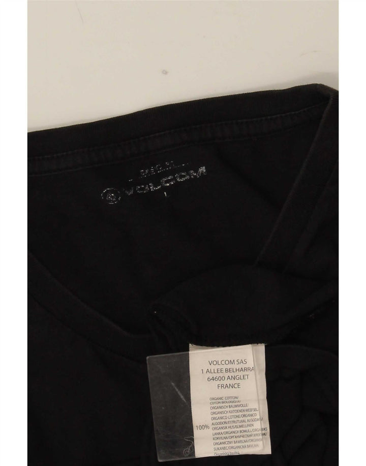 Volcom T-shirt graphique pour hommes, grand, noir, coton