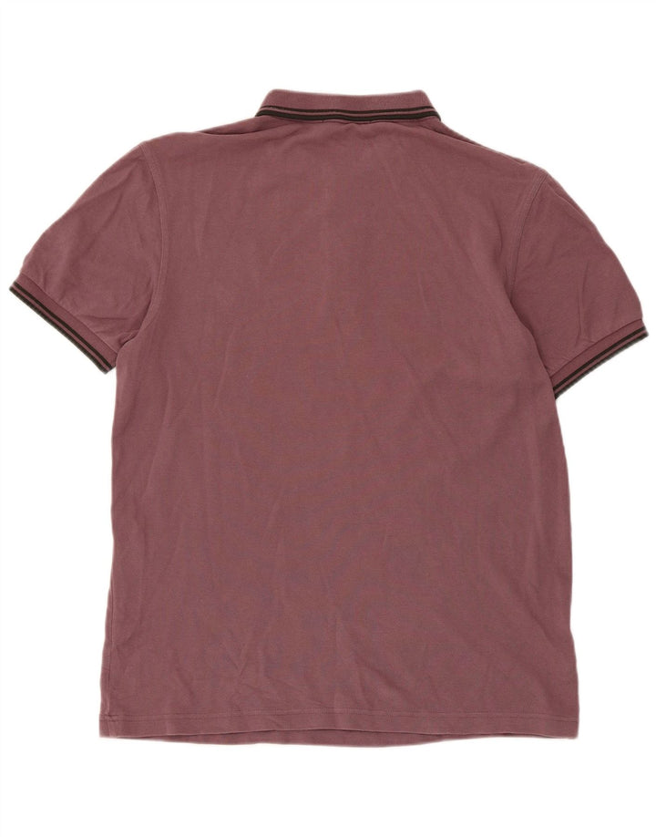 Fred Perry Polo Homme Coton Rayé Marron Moyen