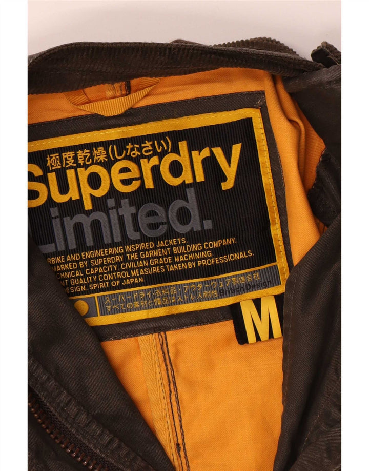 Superdry Veste Bomber Femme UK 14 Marron Moyen