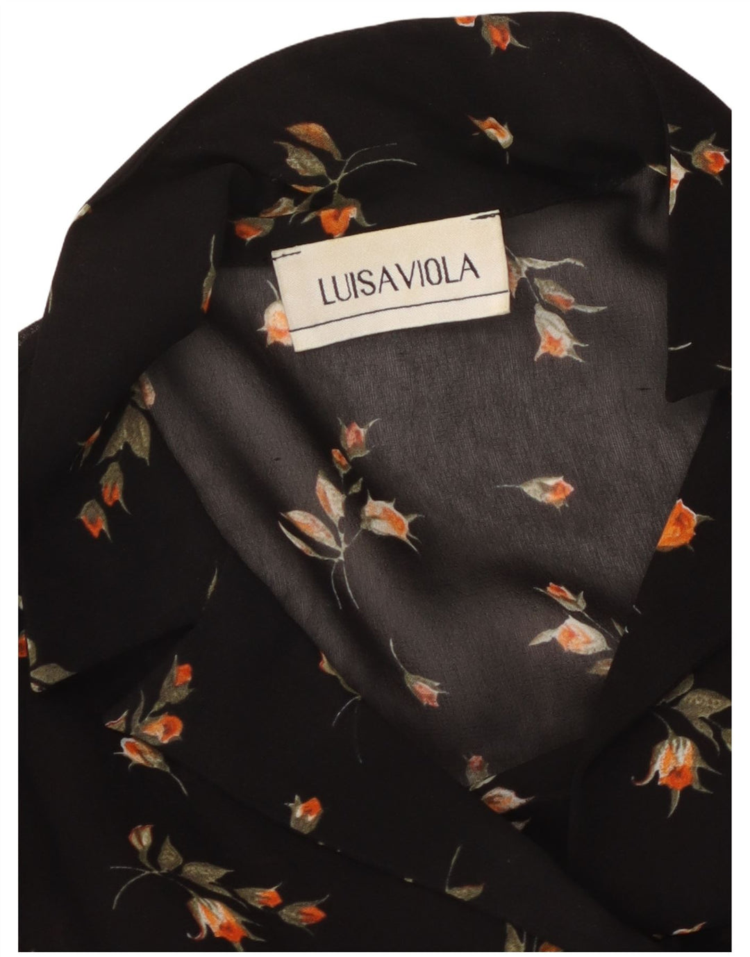 LUISA VIOLA Chemisier transparent pour femme UK 20 2XL Noir Floral