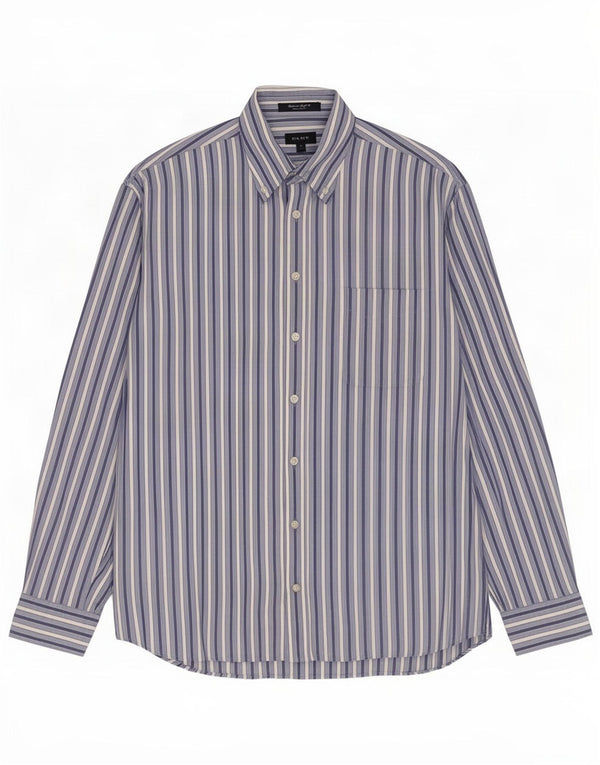 Gant Chemise Regular Fit Homme en Coton à Rayures Bleues Larges
