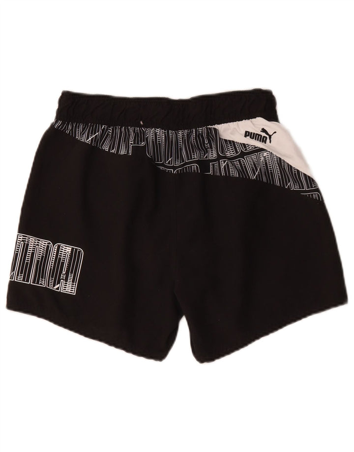 Puma Short de Sport Graphic Homme Petit Noir Polyester Colorblock