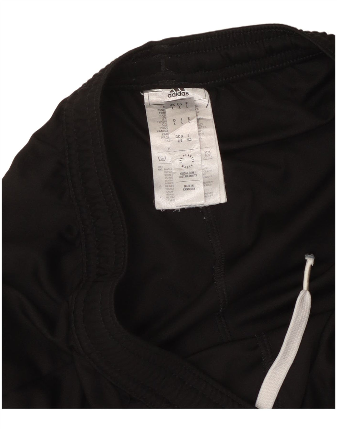 Adidas Short de sport pour homme Large Noir Polyester