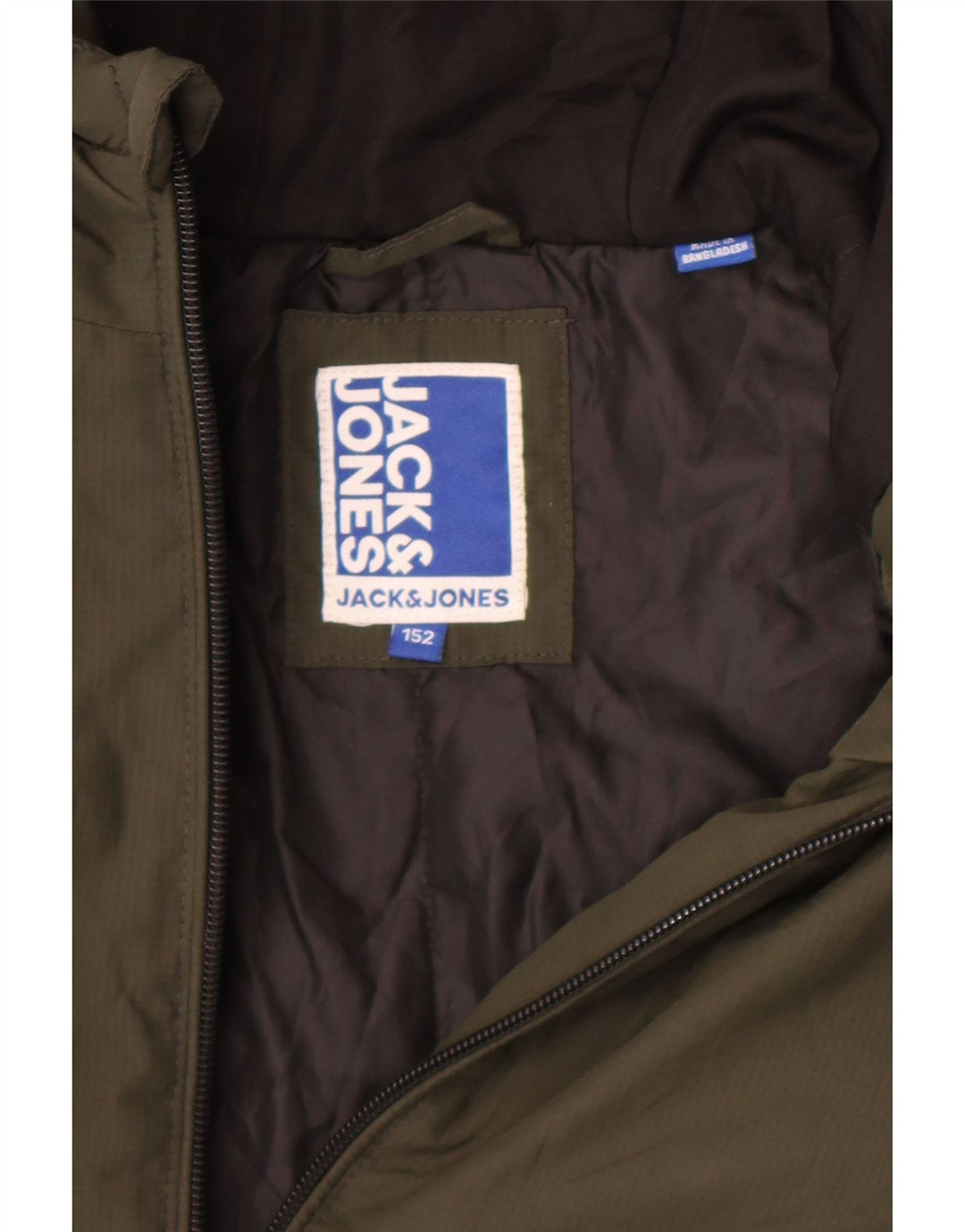 Jack & Jones Bomber à capuche garçon 11-12 ans Kaki