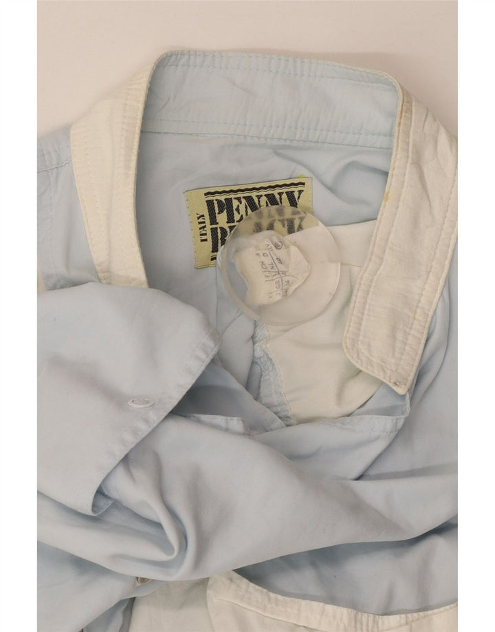 PENNY BLACK Veste utilitaire pour femme UK 14 Grand coton colorblock bleu