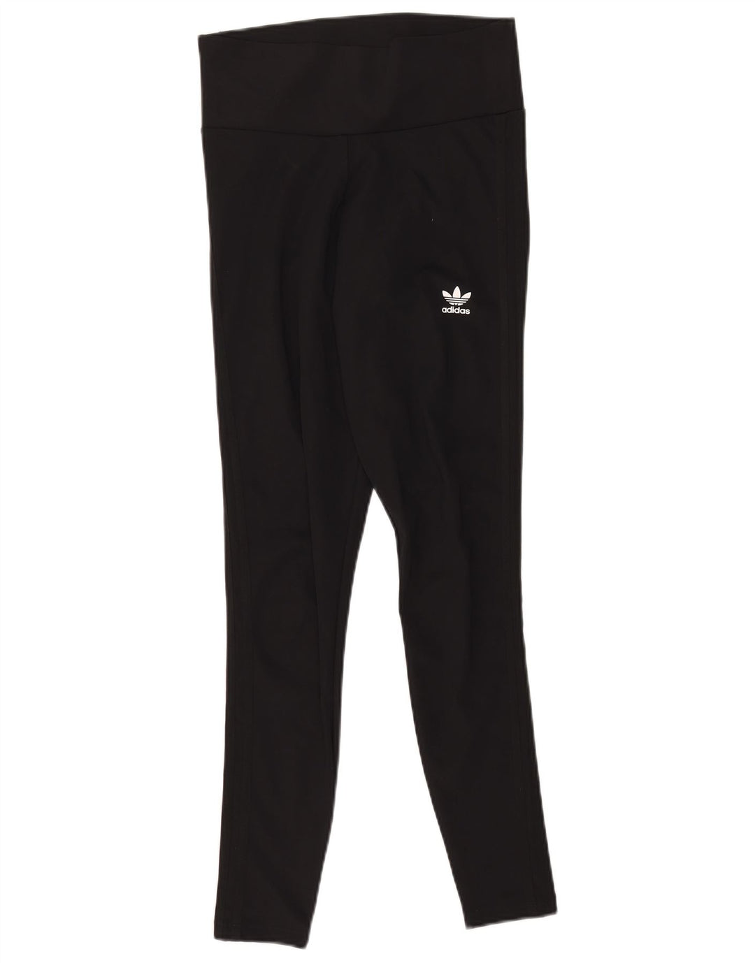 ADIDAS Leggings Femme UK 12 Polyester Noir Moyen