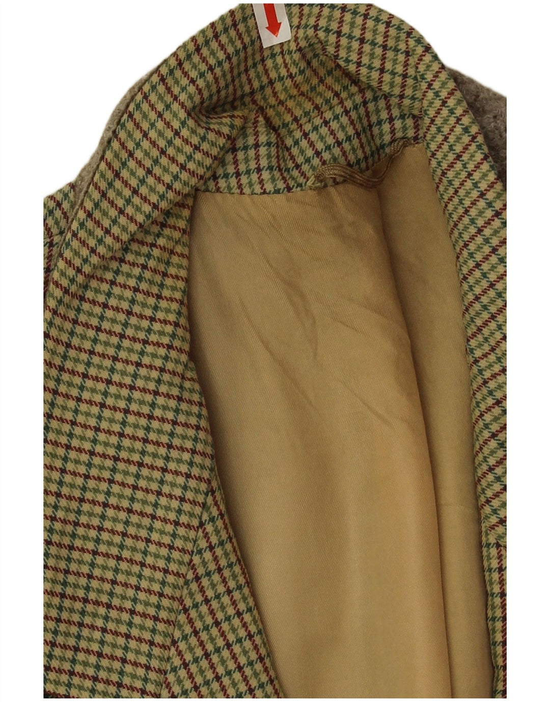 Pierre Laffitte Veste blazer longue pour homme UK 38 pied-de-poule vert moyen