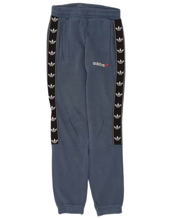 ADIDAS Pantalon de survêtement graphique pour hommes, jogging, petit, bleu marine, colour block