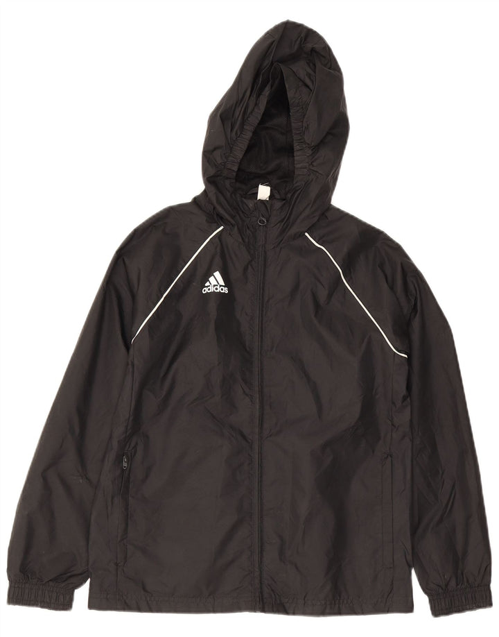 Adidas Veste de Pluie à Capuche Garçon 9-10 Ans Nylon Noir