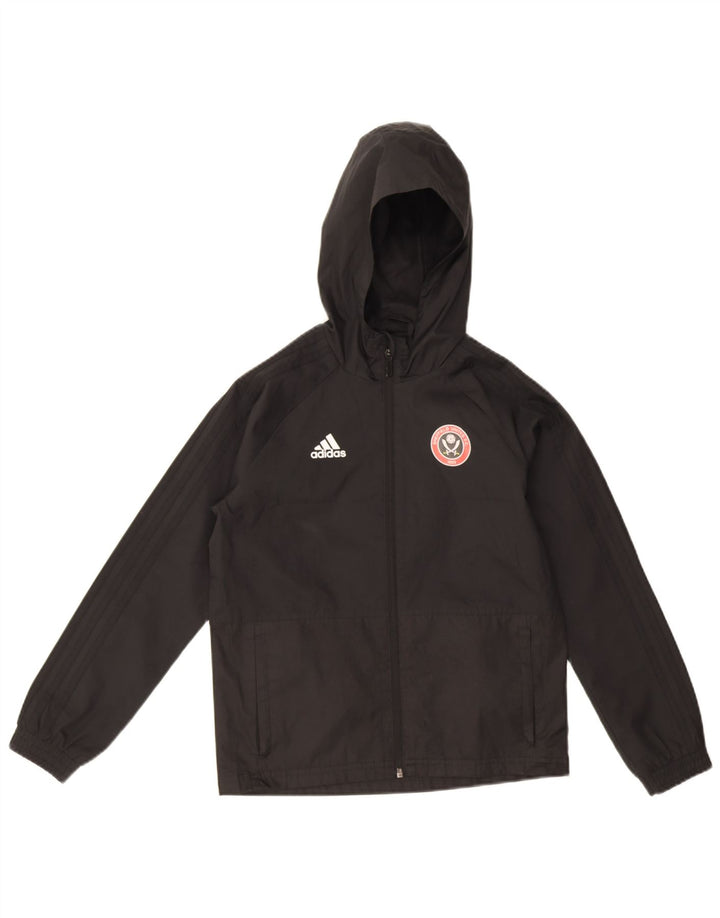 Veste de pluie à capuche Adidas garçon 9-10 ans noir polyester