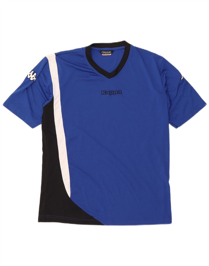 KAPPA T-Shirt Graphique Femme UK 18 XL Bleu Colorblock Polyester