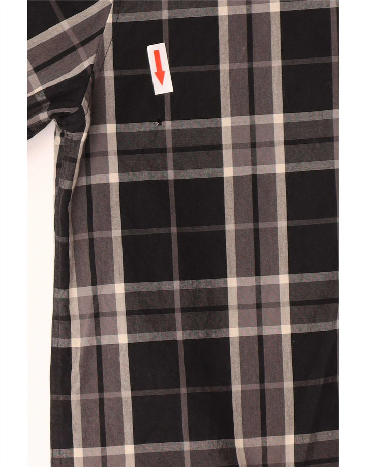 Lyle & Scott Chemise Homme Petit Carreau Noir Coton