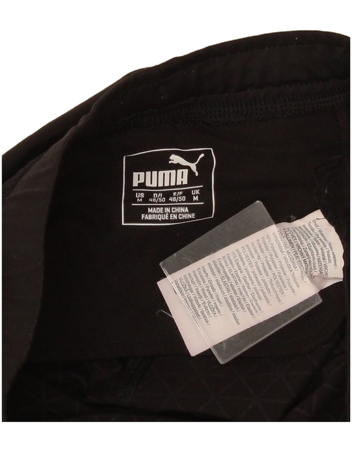 PUMA Leggings Femme UK 42 Polyester Colorblock Noir Moyen