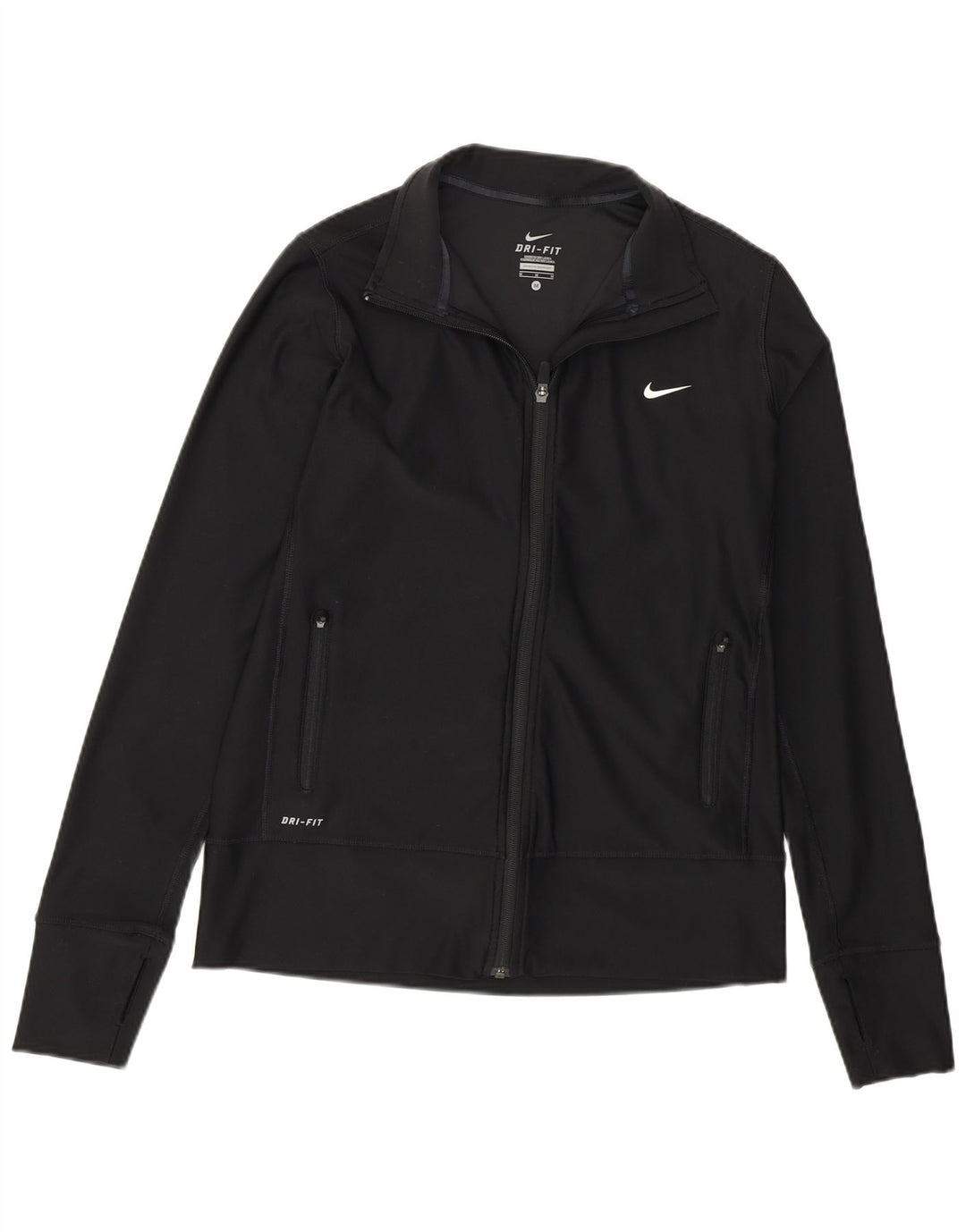 Nike Veste de survêtement pour femme UK 12 Medium Noir Polyester