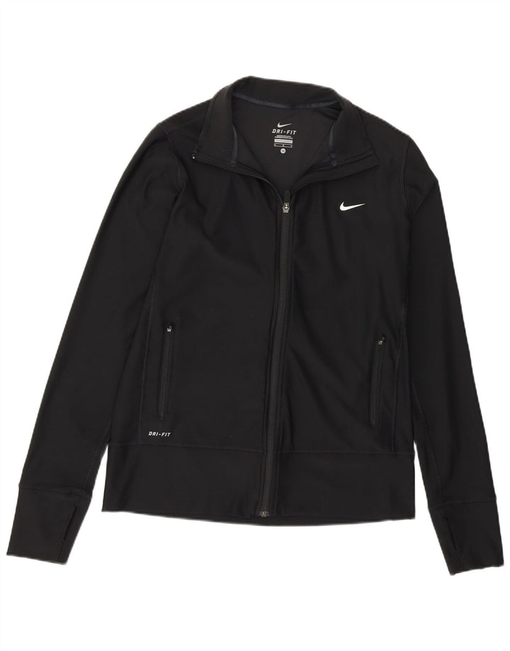 Nike Veste de survêtement pour femme UK 12 Medium Noir Polyester