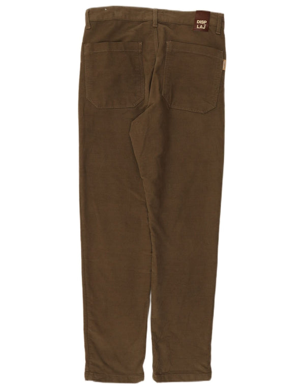 Pantalon décontracté droit vintage pour homme IT 44 XS W30 L29 coton kaki
