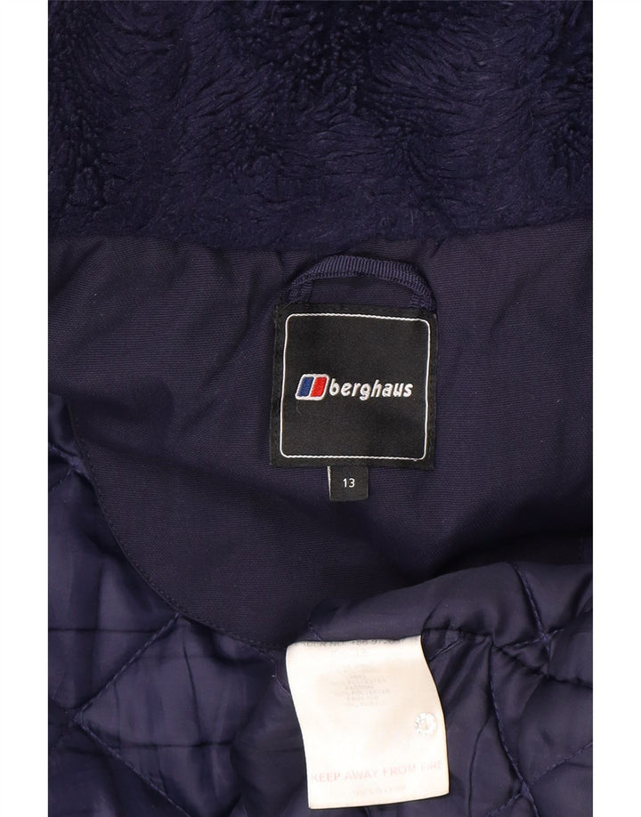 Berghaus Veste matelassée à capuche garçon 12-13 ans bleu marine polyamide