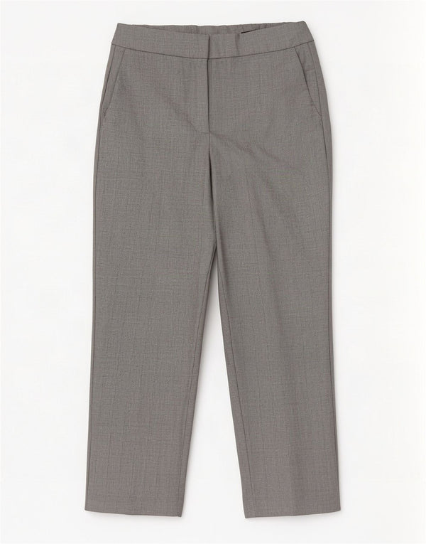 Marks & Spencer Pantalon court pour femme UK 10 Small W28 L23 Gris à fines rayures