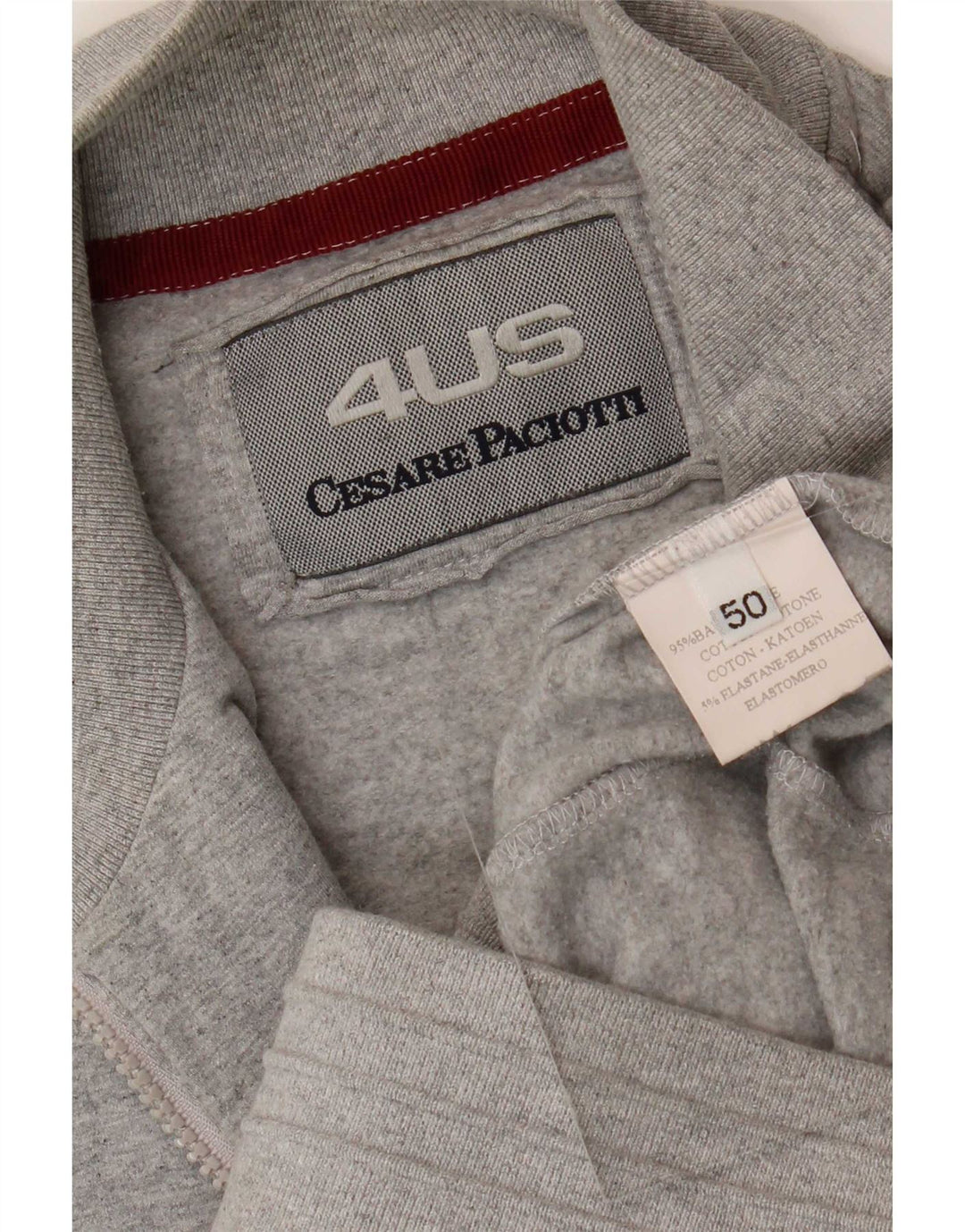 Cesare Paciotti 4US Veste de survêtement pour homme IT 50 Gris moyen moucheté