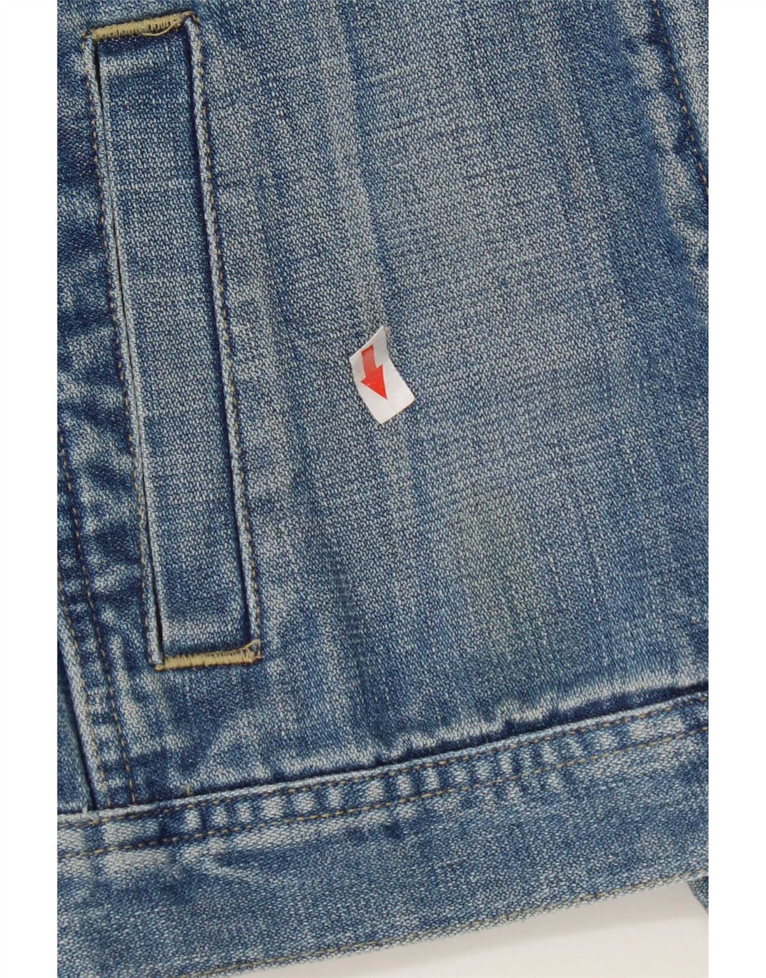 Fcuk Veste en jean pour femme UK 10 Petit coton bleu