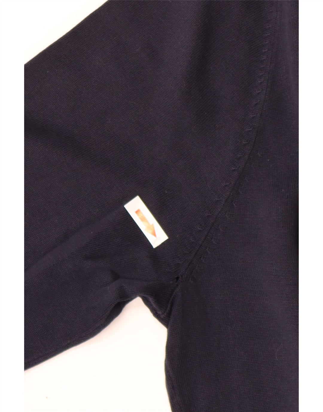 Zara Pull Col V Homme Bleu Marine Moyen Coton