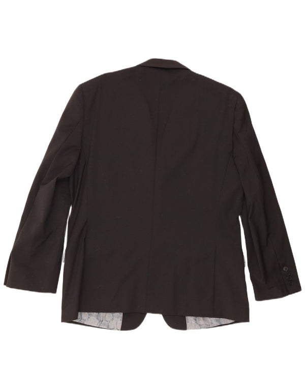 Ted Baker Veste blazer à 2 boutons pour homme UK 42 XL Laine noire