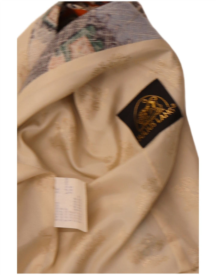 Julius Lang Gilet Graphique Homme IT 54 XL Beige Patchwork Viscose