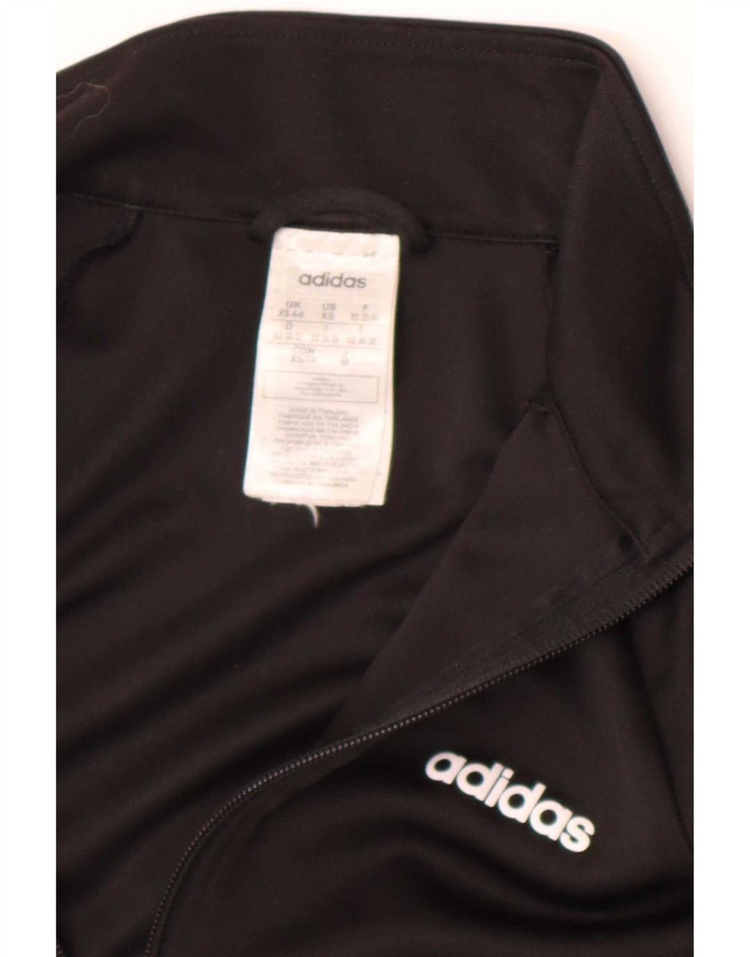 Adidas Climalite Survêtement Top Veste UK 4/6 XS Noir Polyester