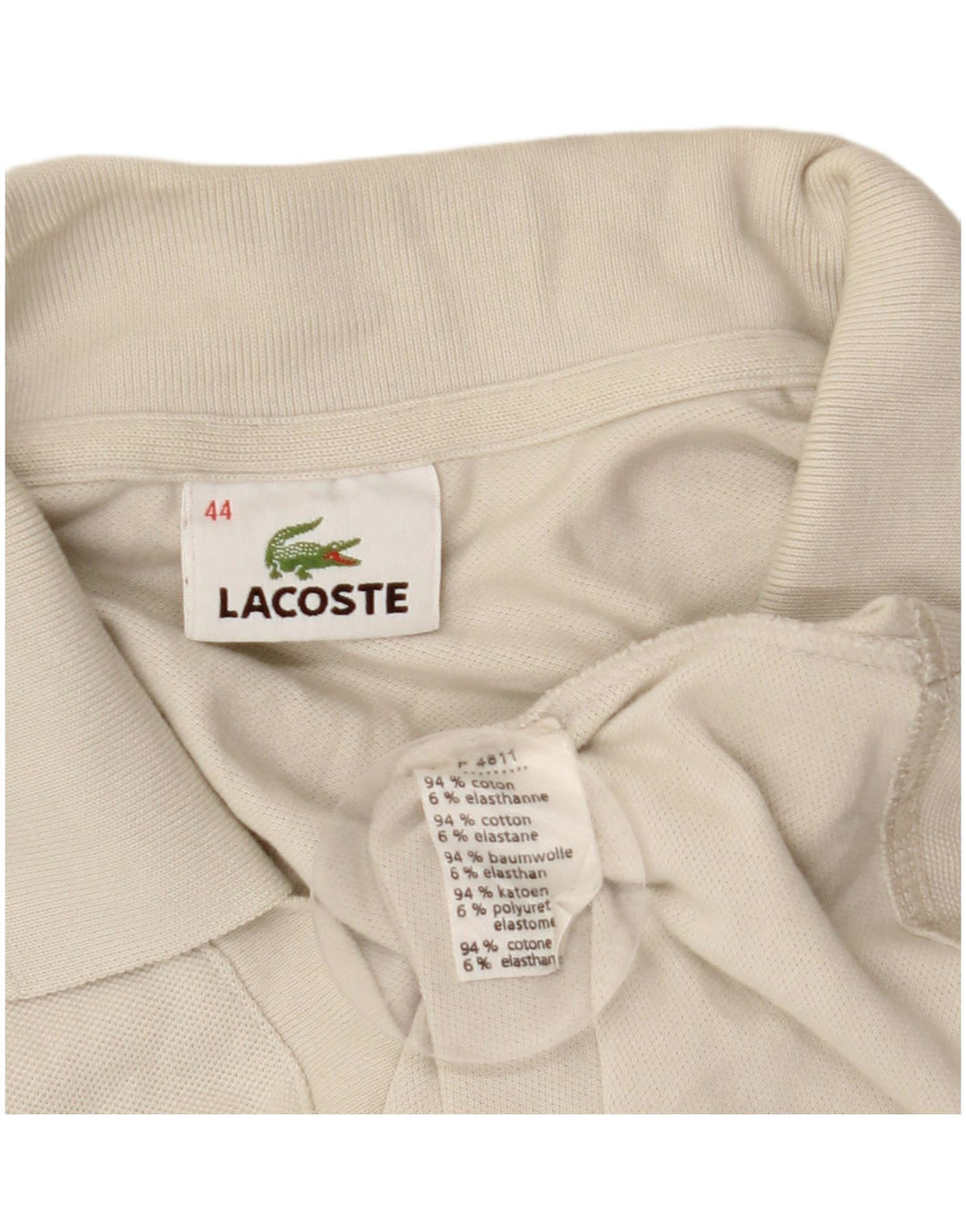 LACOSTE Polo sans manches femme taille 44 grand coton blanc