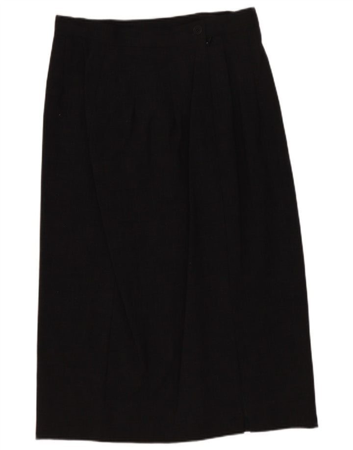 CALVIN KLEIN Jupe droite femme US 8 Medium W26 Laine grise