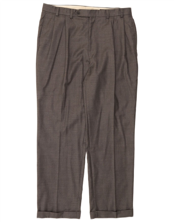 NAUTICA Pantalon de costume pour homme W38 L32 Gris Laine