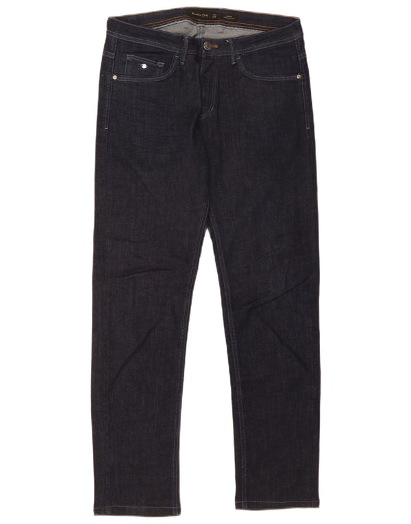 Massimo Dutti Jean slim pour homme EU 40 Medium W31 L30 Bleu marine