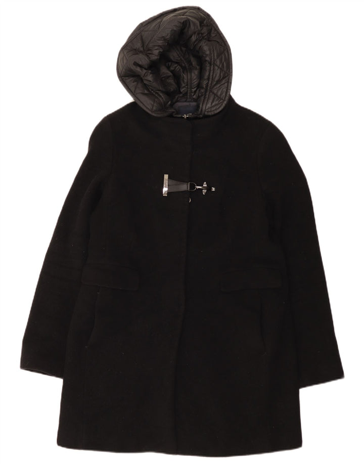 Fay Manteau coupe-vent à capuche pour femme UK 14 Grande laine noire