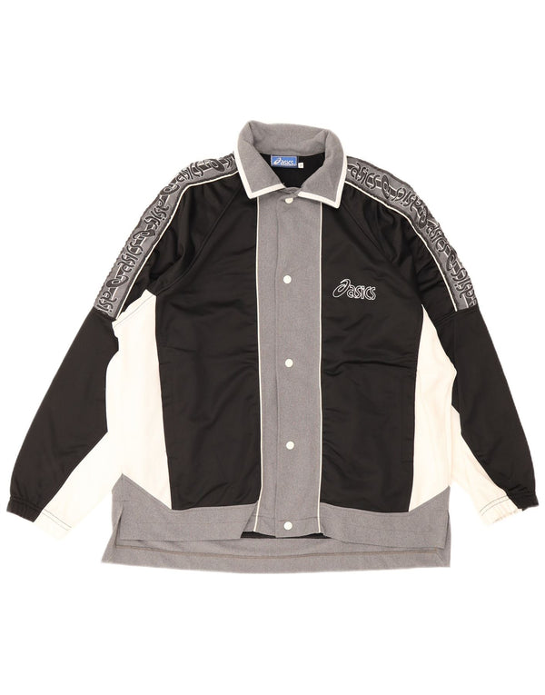 Asics Veste de Survêtement Graphique Homme Noir Moyen Colourblock