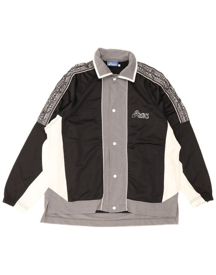 Asics Veste de Survêtement Graphique Homme Noir Moyen Colourblock