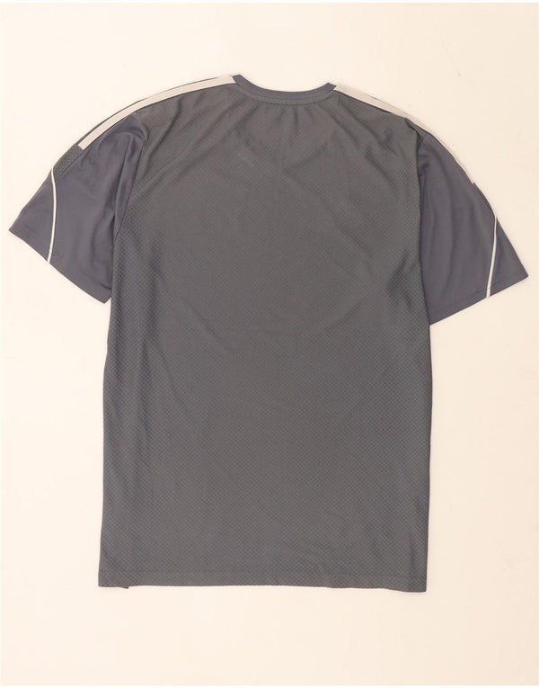 Adidas Mens Swindon Town FC Slim Fit T-Shirt Top Large Gris Polyester