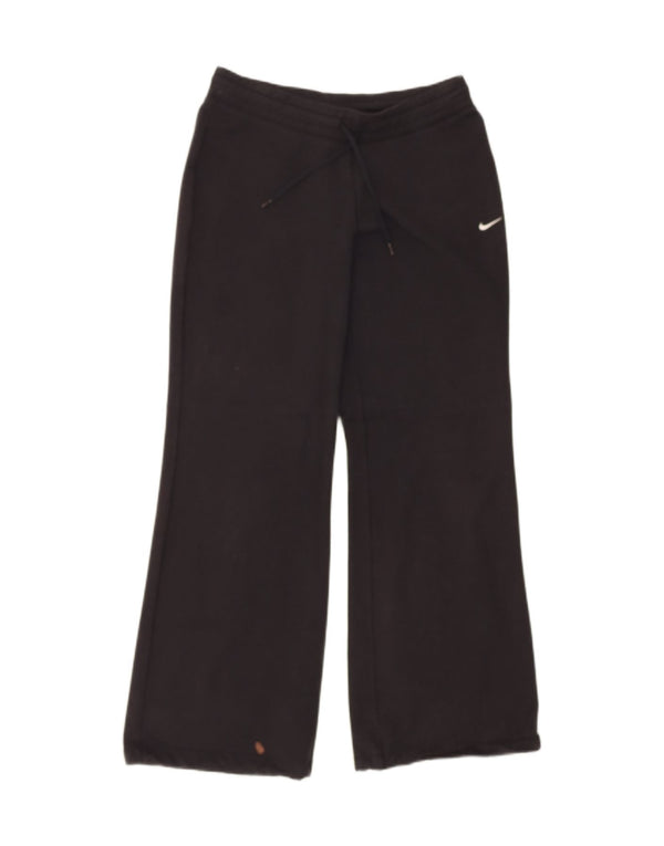 Nike Pantalon de survêtement évasé Dri Fit pour femme UK 8/10 Small Noir Coton