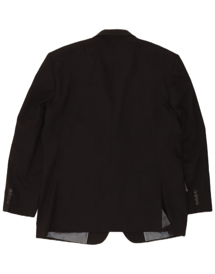 Marks & Spencer Veste blazer à 2 boutons pour homme UK 46 XL Laine noire