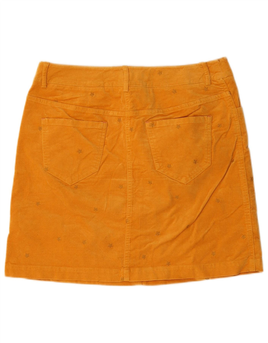 Mini-jupe à motif abstrait White Stuff pour femme UK 10 Small W30 Jaune