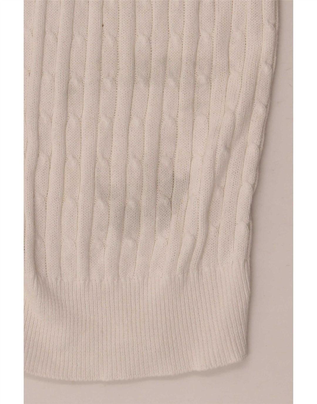 Zara Femme Cardigan Pull UK 12 Moyen Blanc Coton