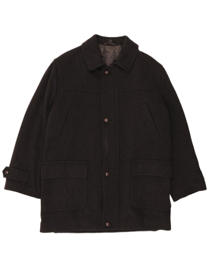 Overland Manteau Homme UK 38 Laine Gris Moyen