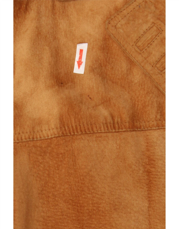 Vera Pelle Veste surdimensionnée en daim pour femme IT 48 XL Cuir beige